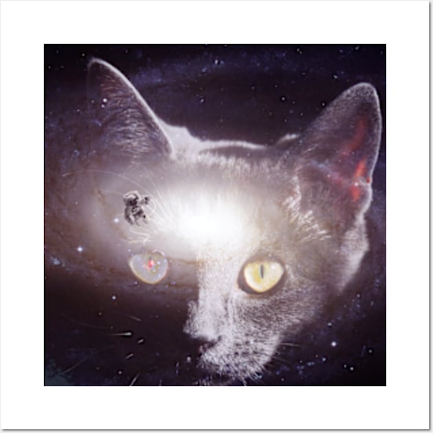 Astro Cat Wall Art by Frajtgorski